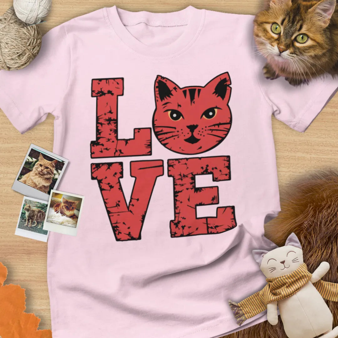 Love Cat - Unisex Softstyle Tee Cat T-Shirt