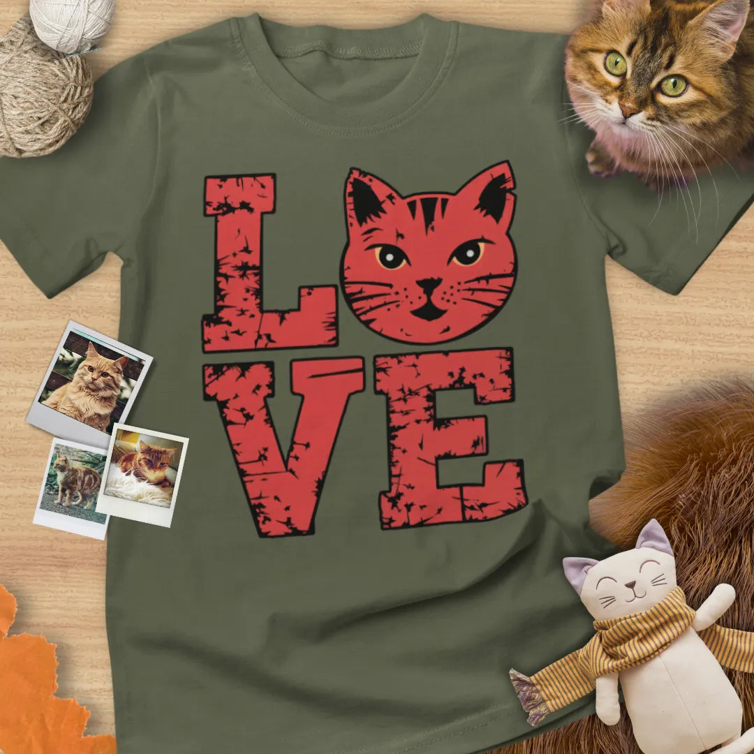 Love Cat - Unisex Softstyle Tee Cat T-Shirt