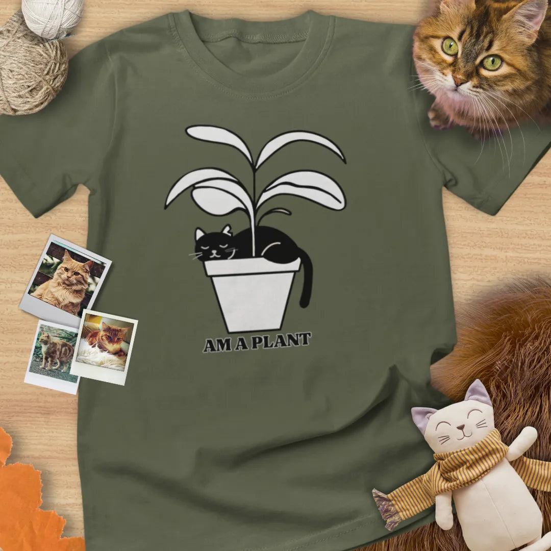 Am A Plant - Unisex Softstyle Tee Cat T-Shirt