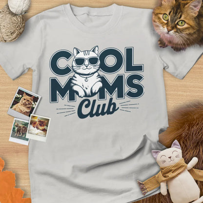 Cool Moms Club - Unisex Softstyle Tee Cat T-Shirt