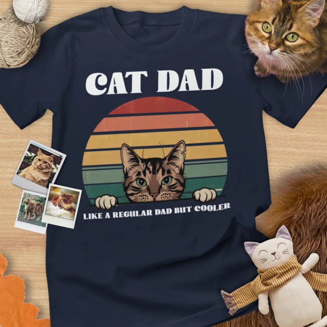 Cat Dad - Unisex Softstyle Tee Cat T-Shirt