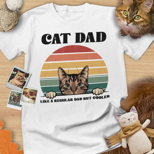 Cat Dad - Unisex Softstyle Tee Cat T-Shirt