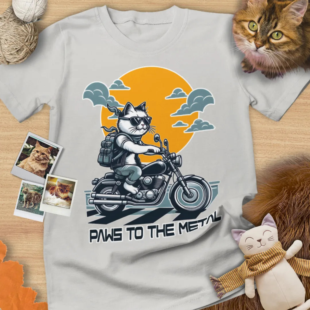 Paws To The Metal - Unisex Softstyle Tee Cat T-Shirt