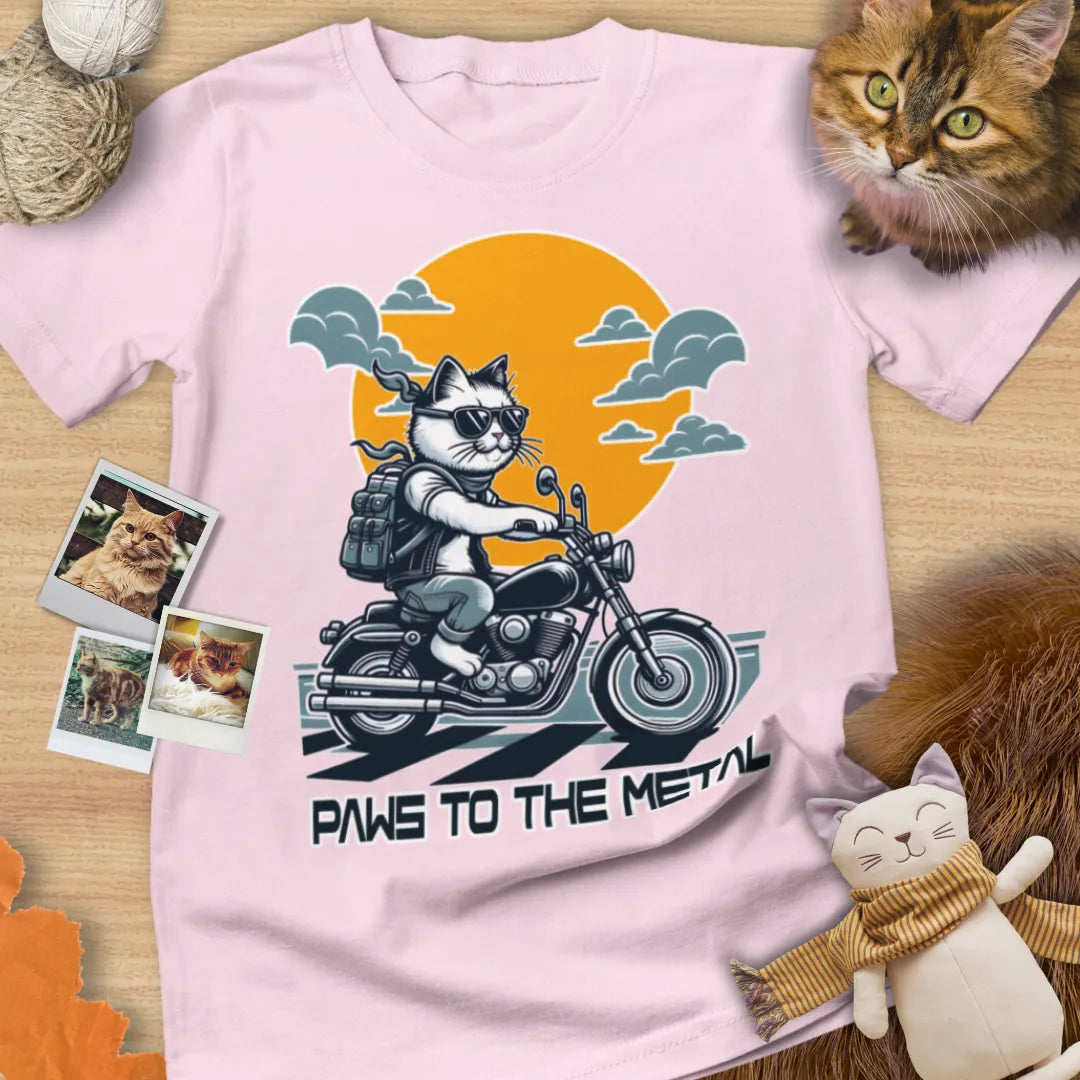 Paws To The Metal - Unisex Softstyle Tee Cat T-Shirt