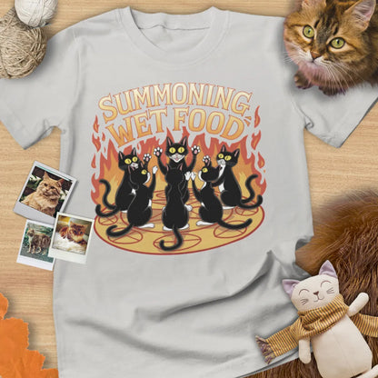 Summoning Wet Food - Unisex Softstyle Tee Cat T-Shirt