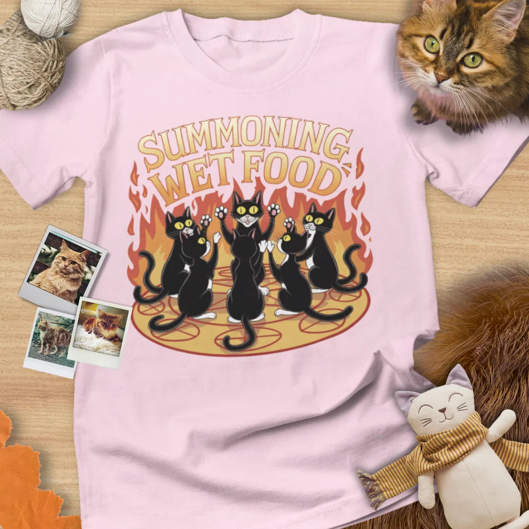 Summoning Wet Food - Unisex Softstyle Tee Cat T-Shirt