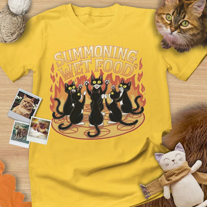 Summoning Wet Food - Unisex Softstyle Tee Cat T-Shirt