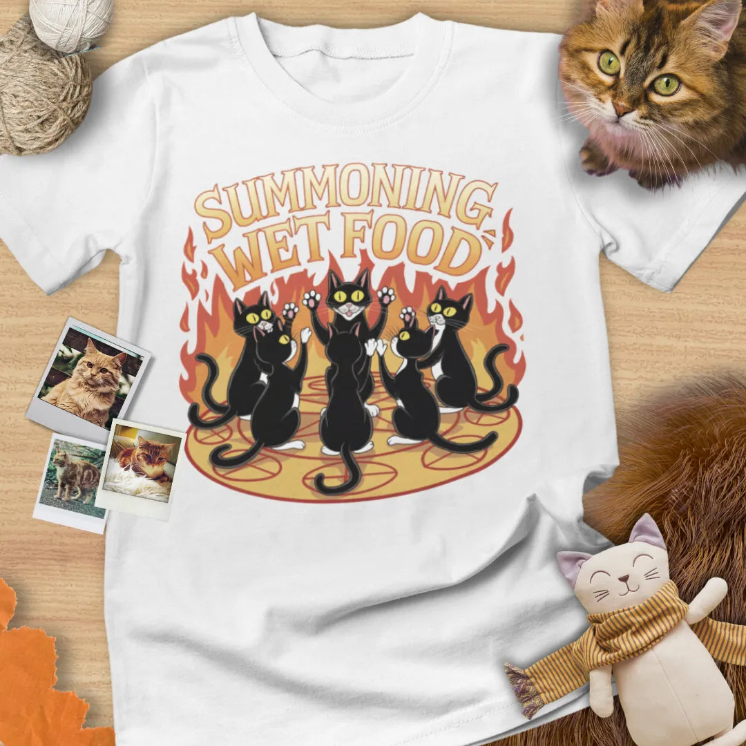 Summoning Wet Food - Unisex Softstyle Tee Cat T-Shirt