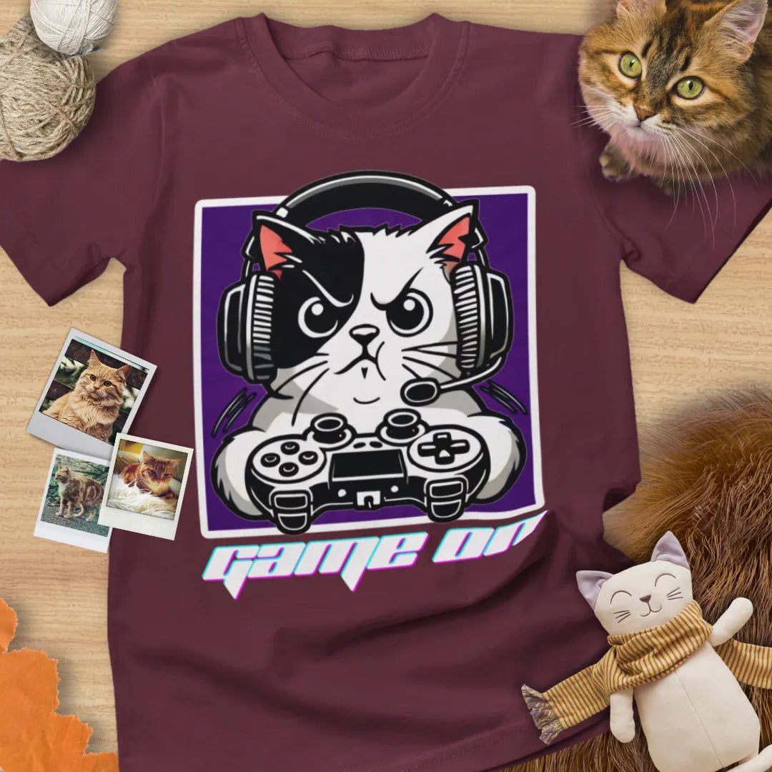 Game On - Unisex Softstyle Tee Cat T-Shirt