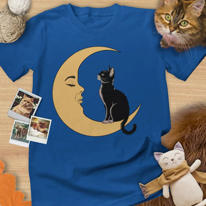 Moon Cat - Unisex Softstyle Tee Cat T-Shirt