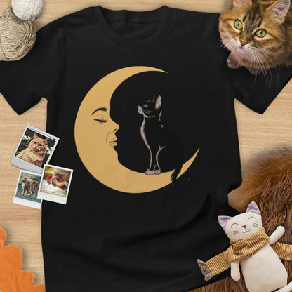 Moon Cat - Unisex Softstyle Tee Cat T-Shirt