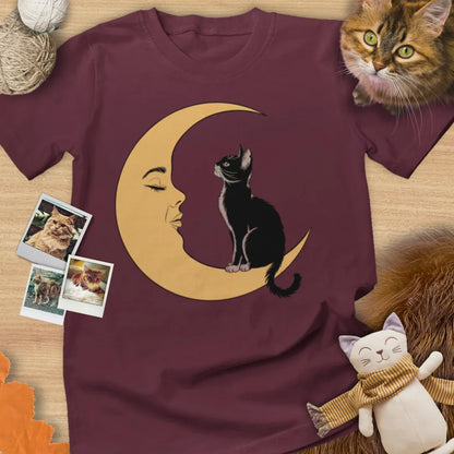 Moon Cat - Unisex Softstyle Tee Cat T-Shirt