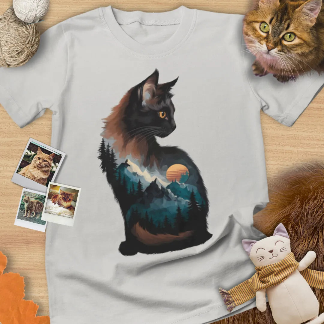 Mountain Cat - Unisex Softstyle Tee Cat T-Shirt