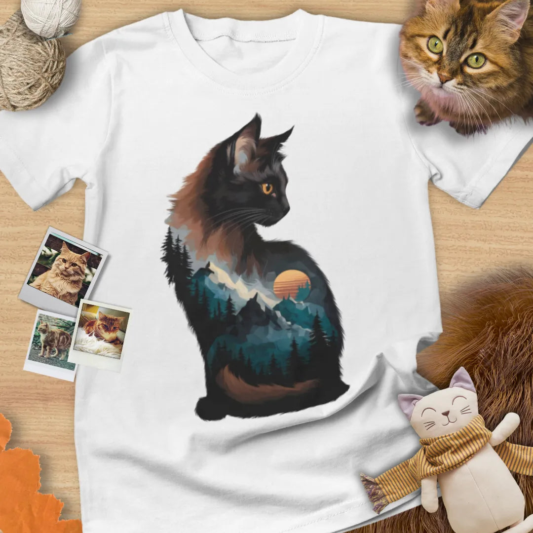 Mountain Cat - Unisex Softstyle Tee Cat T-Shirt