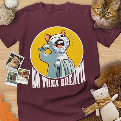 No Tuna Breath - Unisex Softstyle Tee Cat T-Shirt