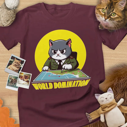 World Domination - Unisex Softstyle Tee Cat T-Shirt