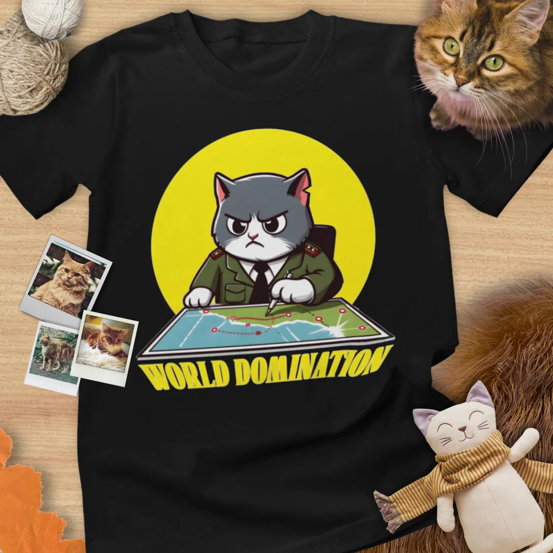 World Domination - Unisex Softstyle Tee Cat T-Shirt