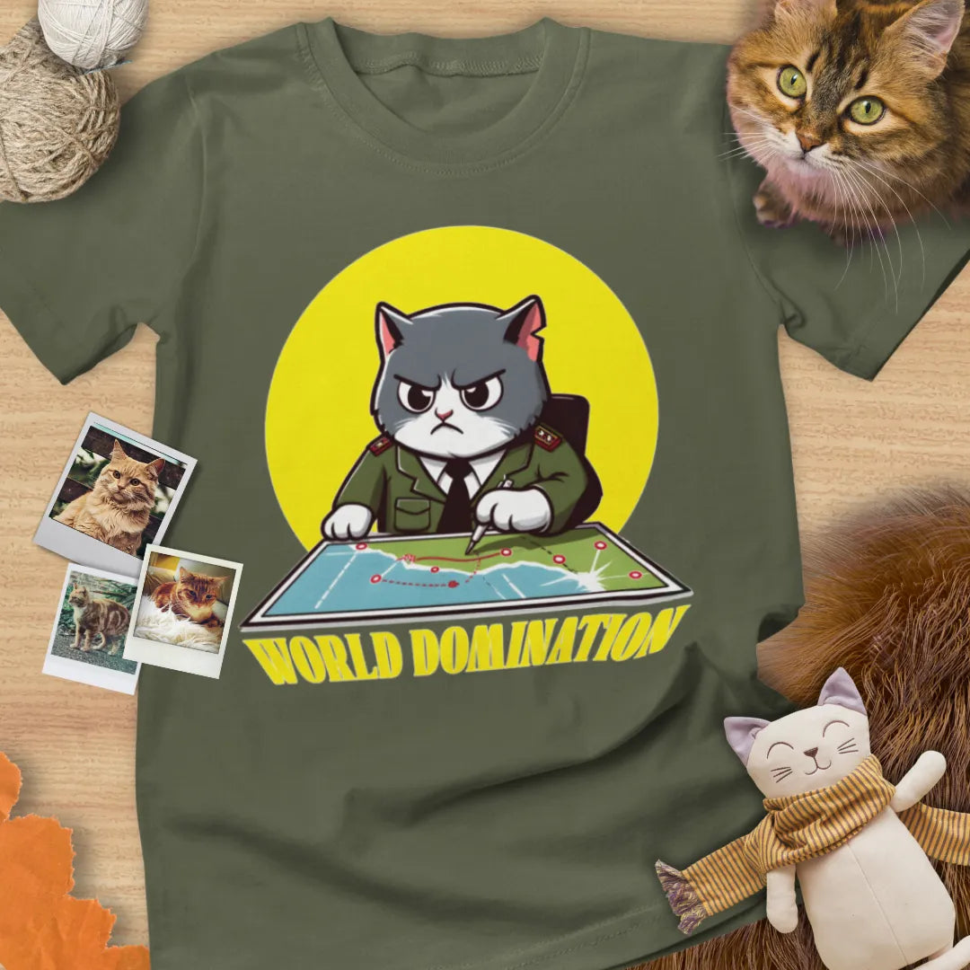 World Domination - Unisex Softstyle Tee Cat T-Shirt