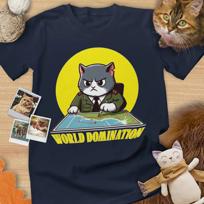 World Domination - Unisex Softstyle Tee Cat T-Shirt