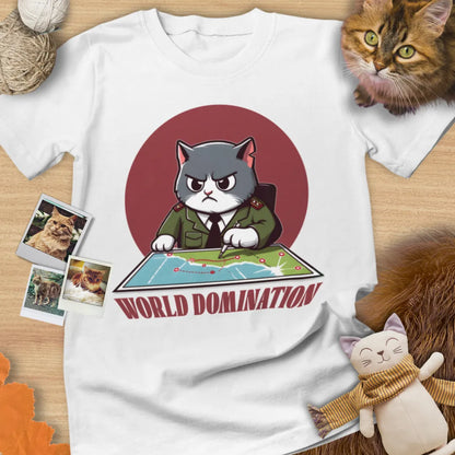 World Domination - Unisex Softstyle Tee Cat T-Shirt