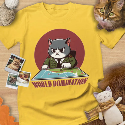 World Domination - Unisex Softstyle Tee Cat T-Shirt