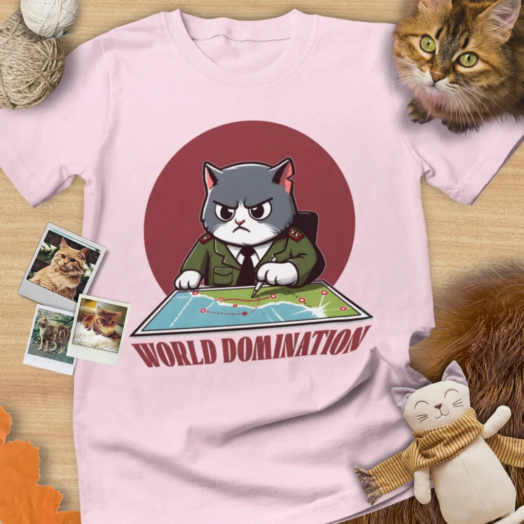 World Domination - Unisex Softstyle Tee Cat T-Shirt