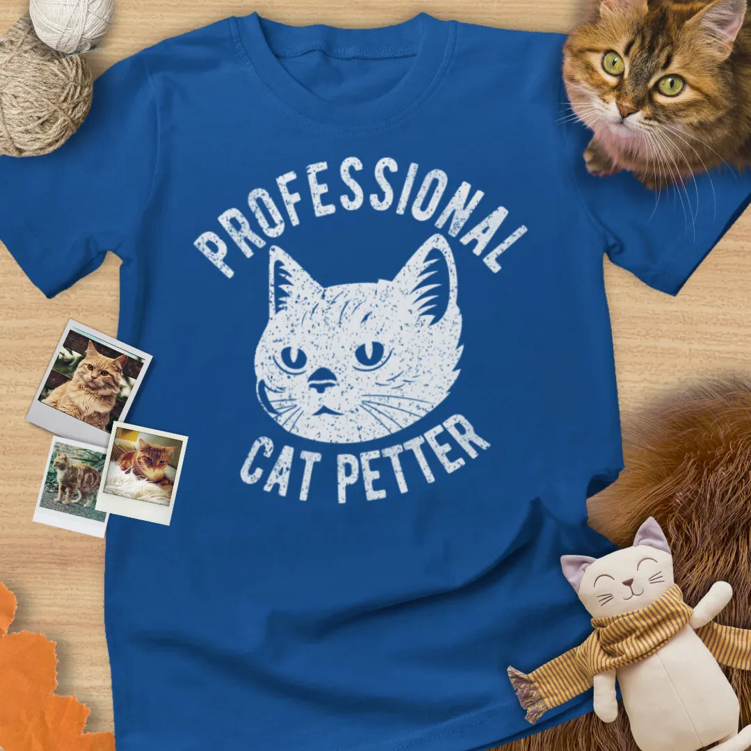 Professional Cat Petter - Unisex Softstyle Tee Cat T-Shirt