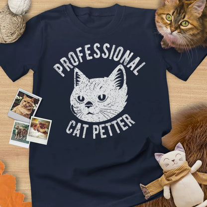 Professional Cat Petter - Unisex Softstyle Tee Cat T-Shirt