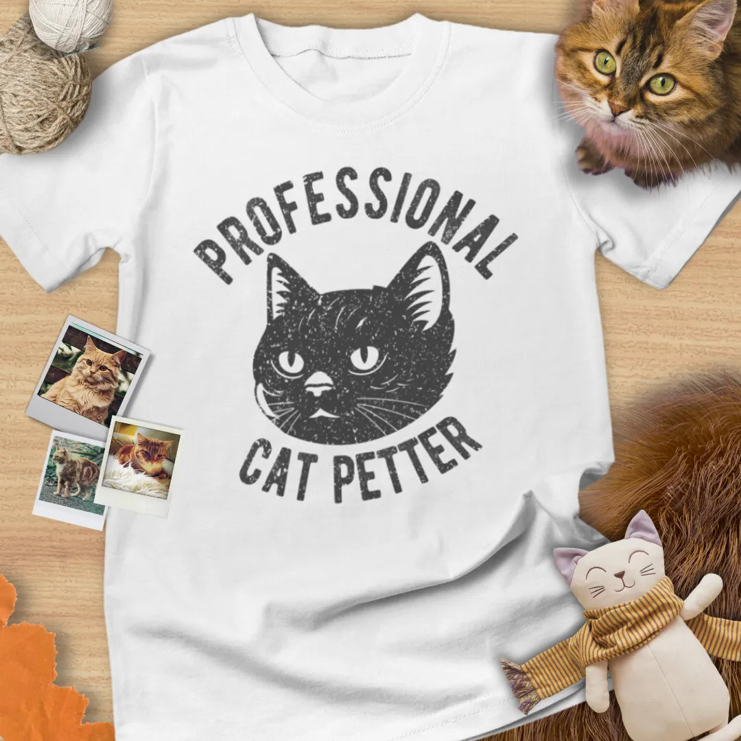 Professional Cat Petter - Unisex Softstyle Tee Cat T-Shirt