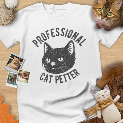 Professional Cat Petter - Unisex Softstyle Tee Cat T-Shirt