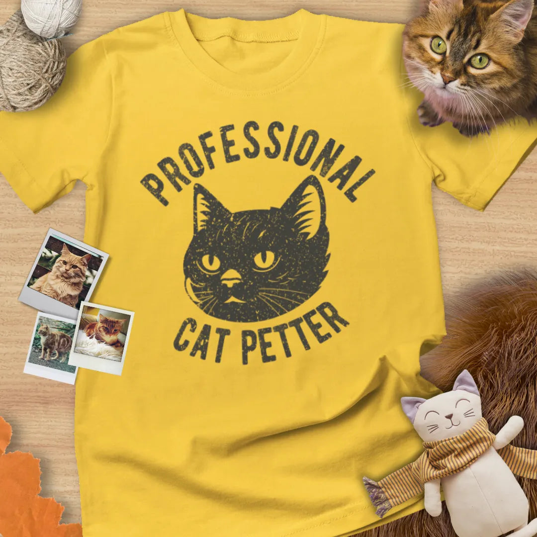 Professional Cat Petter - Unisex Softstyle Tee Cat T-Shirt