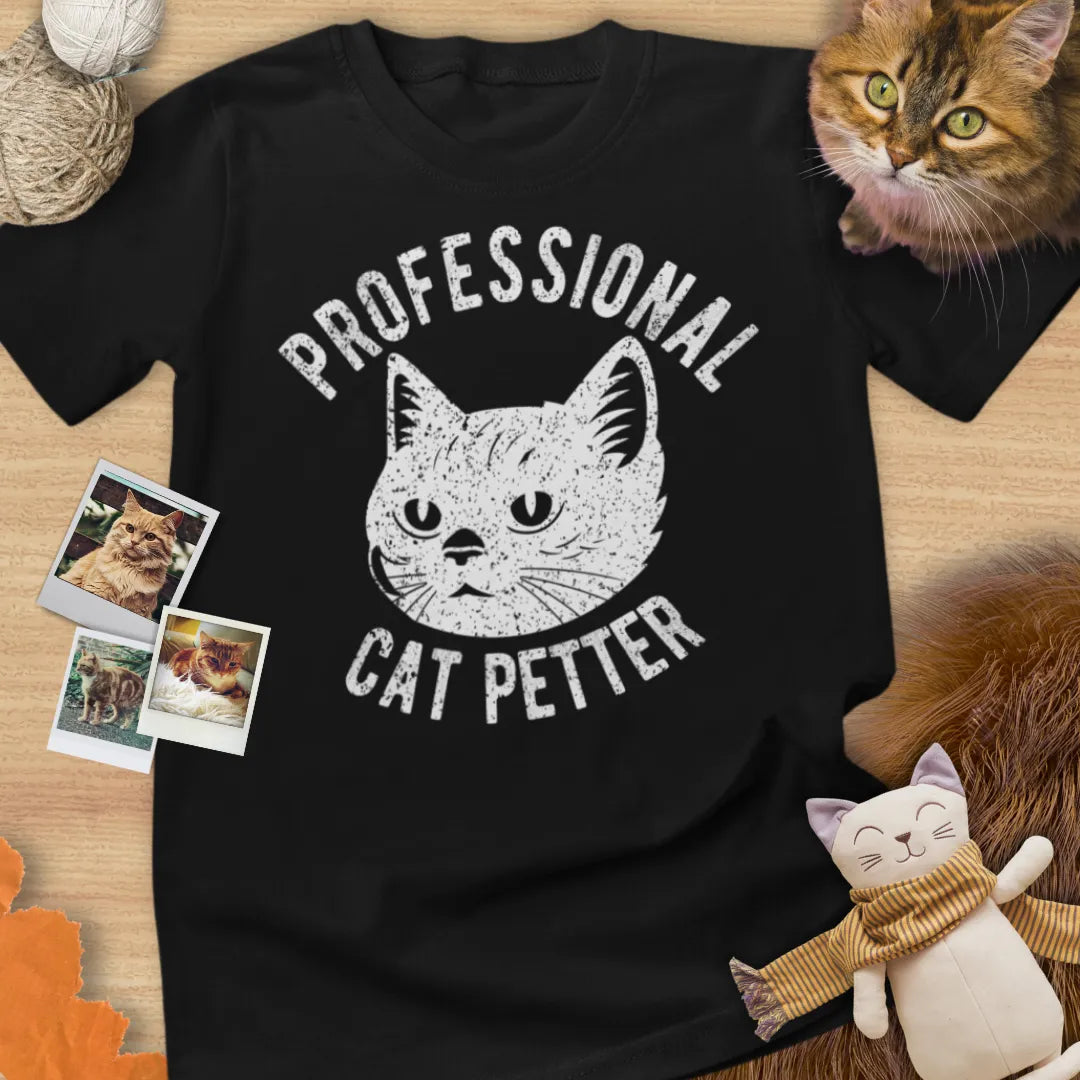 Professional Cat Petter - Unisex Softstyle Tee Cat T-Shirt