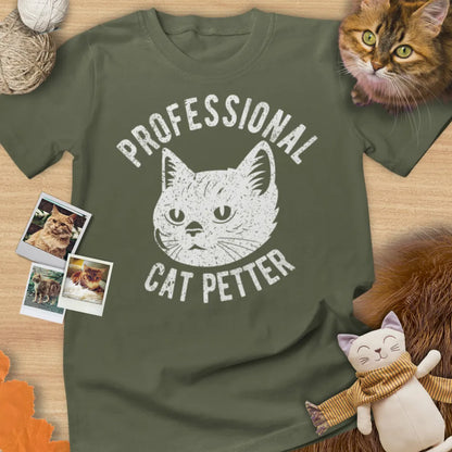 Professional Cat Petter - Unisex Softstyle Tee Cat T-Shirt