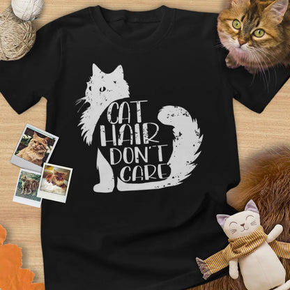 Cat Hair Don't Care - Unisex Softstyle Tee Cat T-Shirt