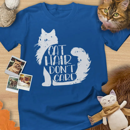 Cat Hair Don't Care - Unisex Softstyle Tee Cat T-Shirt