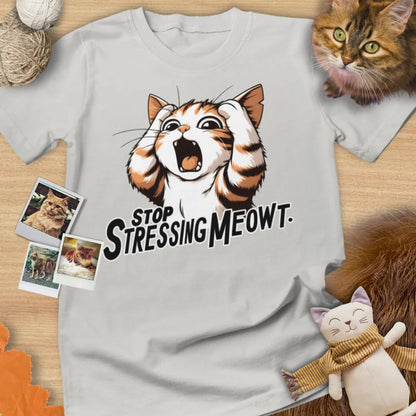 Stop Stressing Meowt - Unisex Softstyle Tee Cat T-Shirt