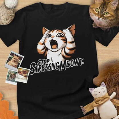 Stop Stressing Meowt - Unisex Softstyle Tee Cat T-Shirt