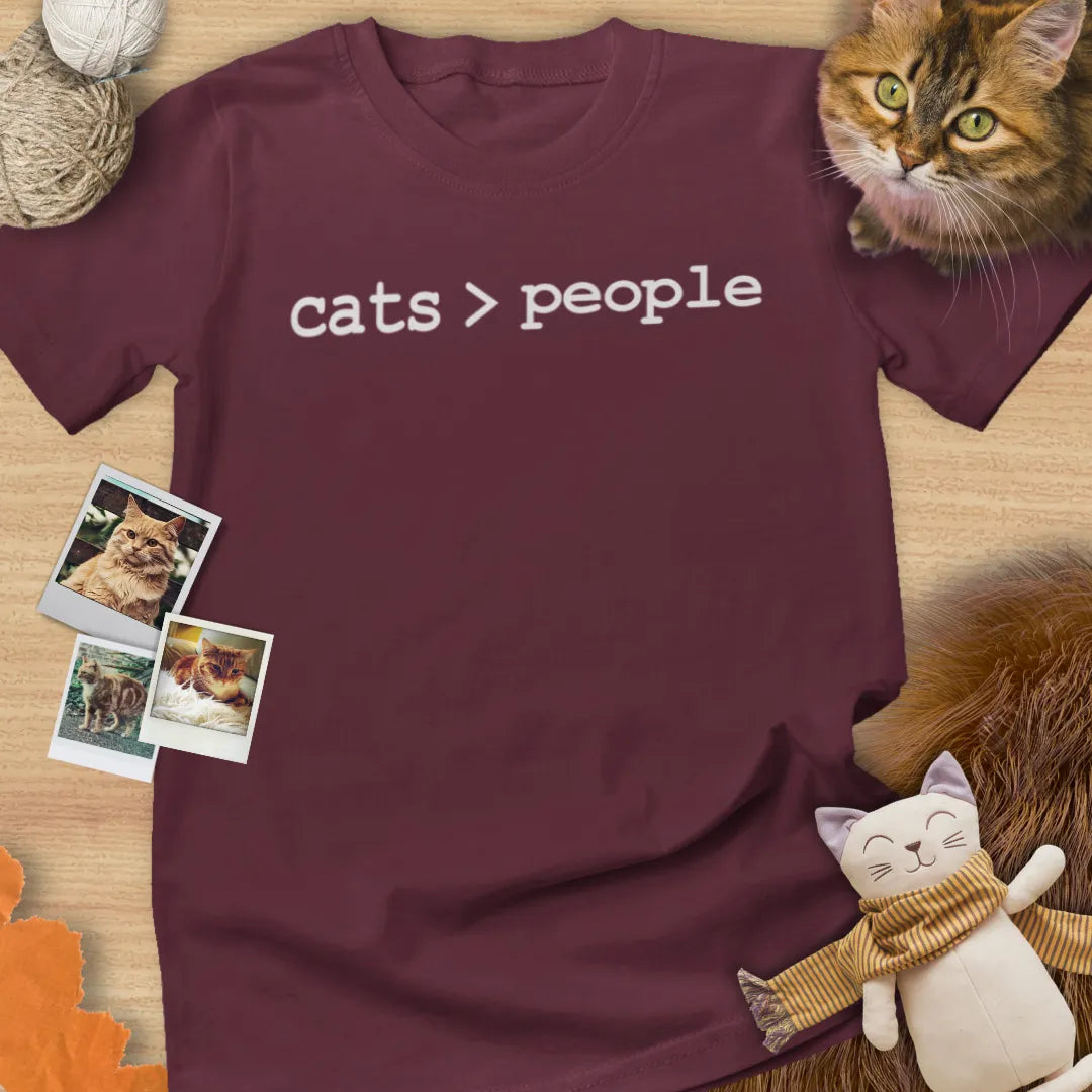 Cats > People - Unisex Softstyle Tee Cat T-Shirt