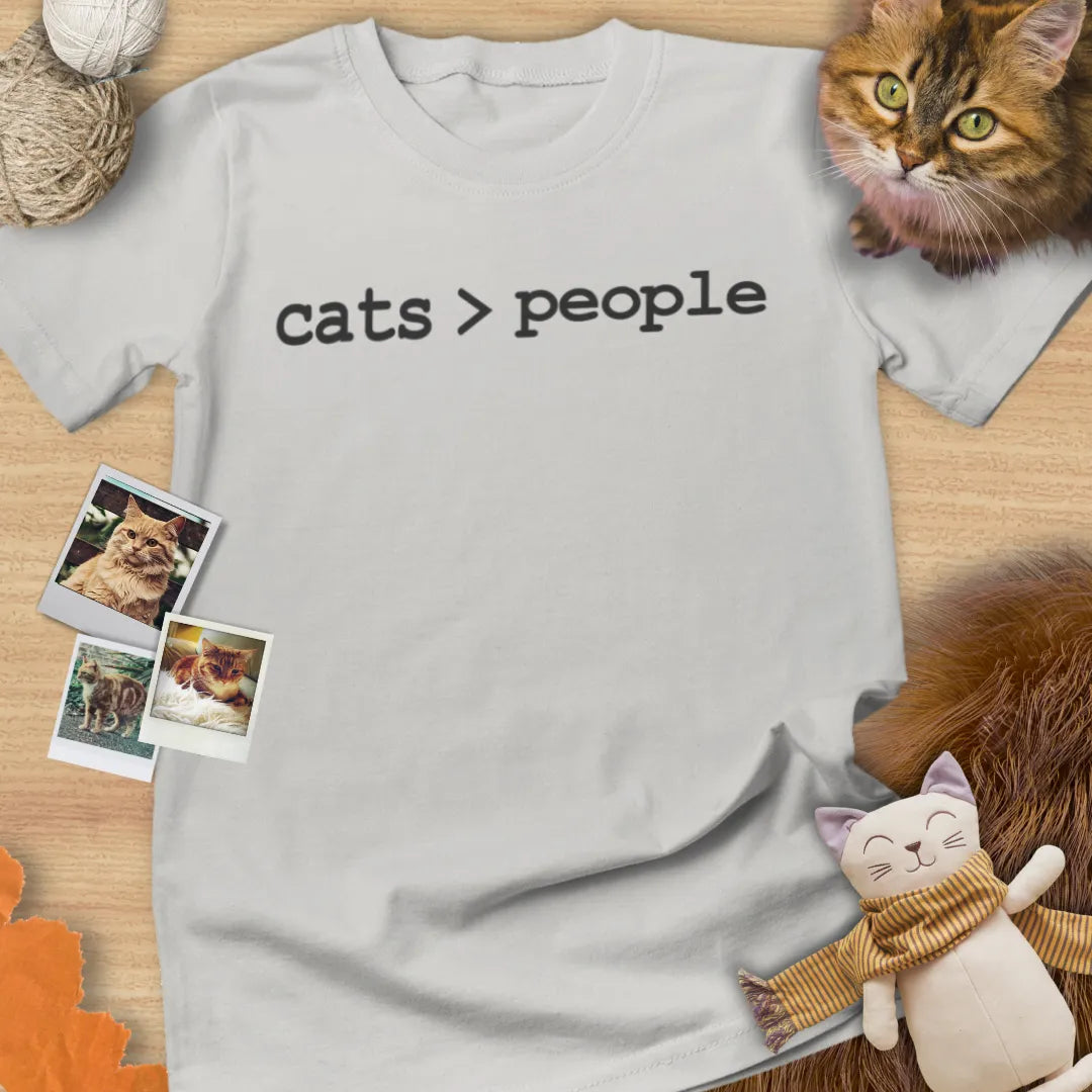 Cats > People - Unisex Softstyle Tee Cat T-Shirt