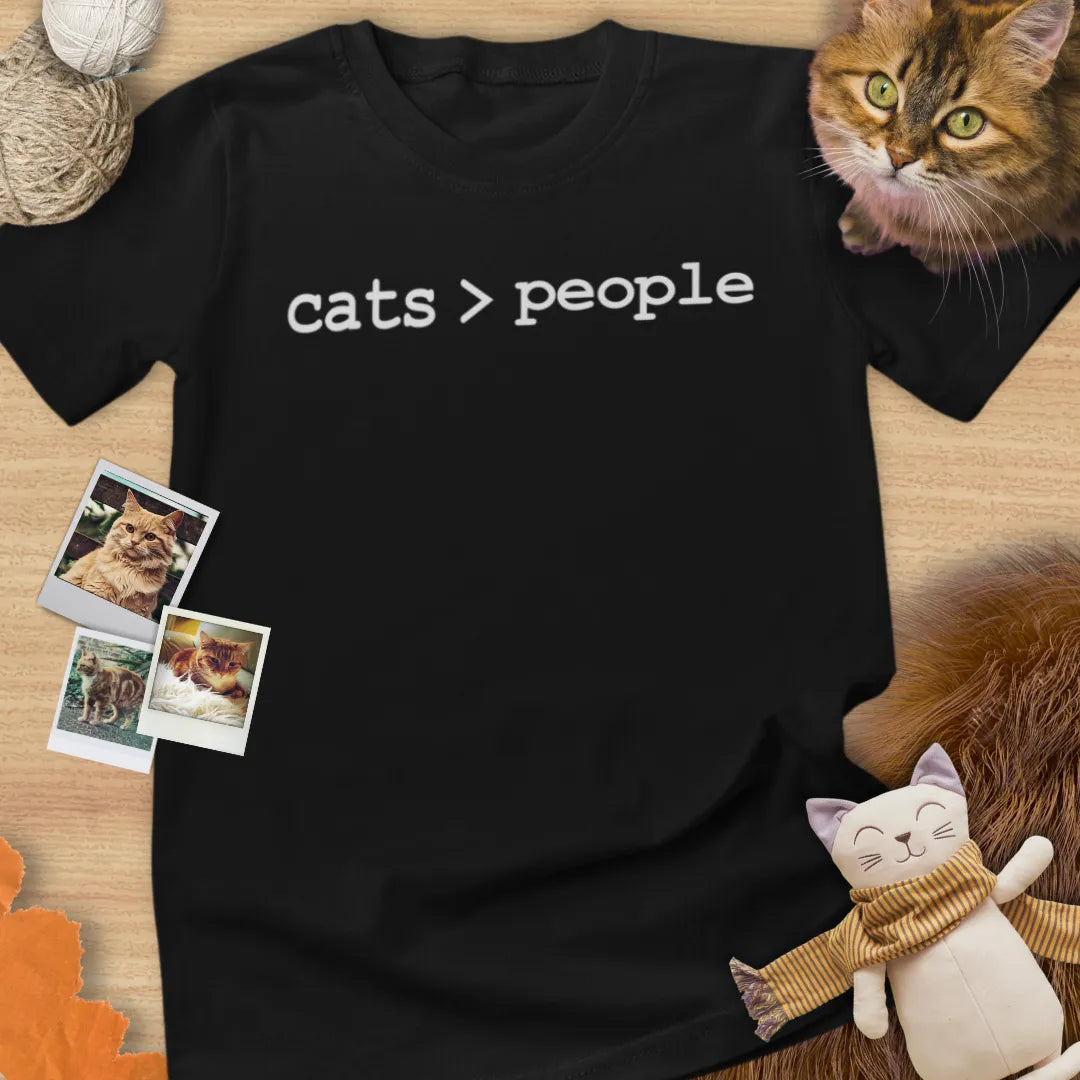 Cats > People - Unisex Softstyle Tee Cat T-Shirt