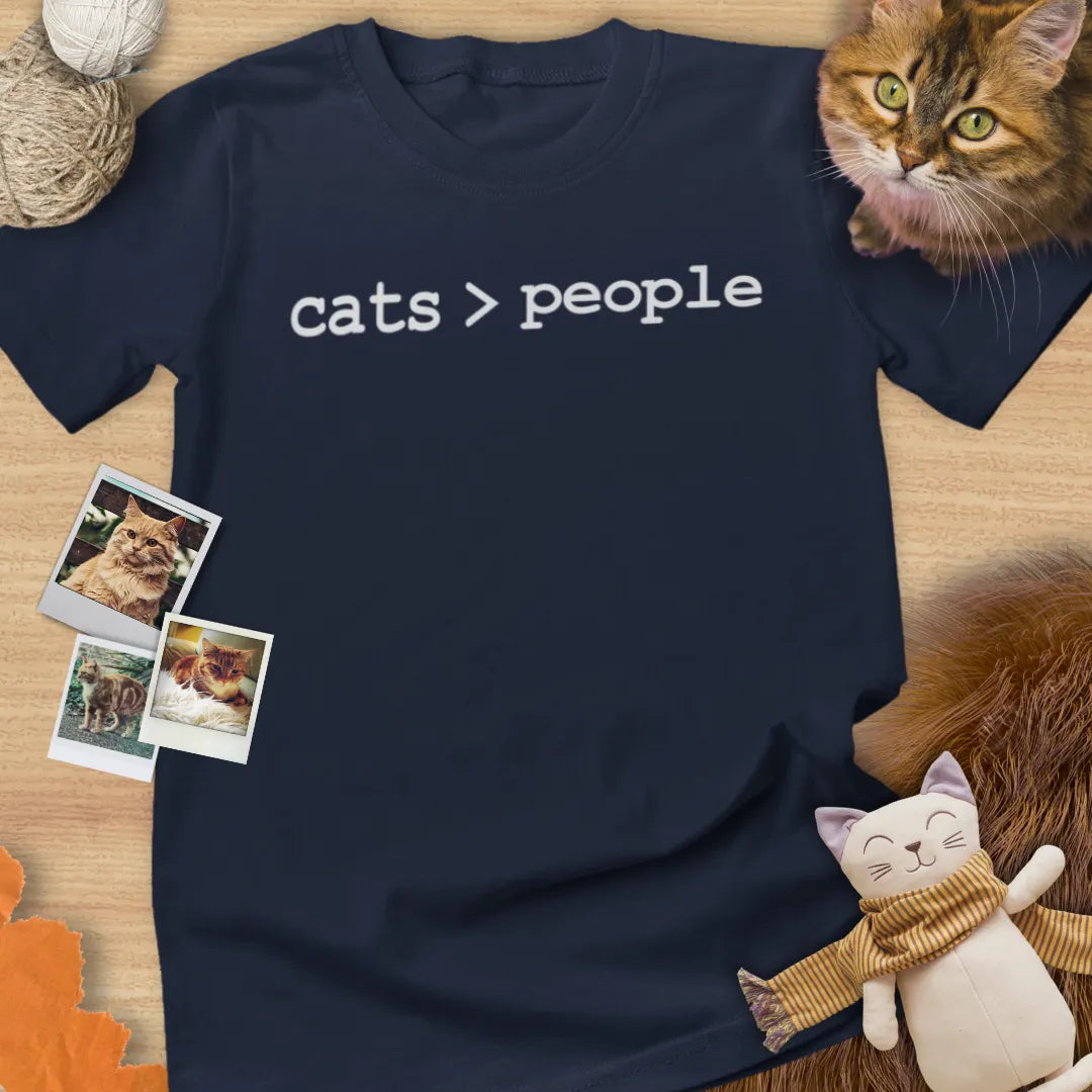 Cats > People - Unisex Softstyle Tee Cat T-Shirt