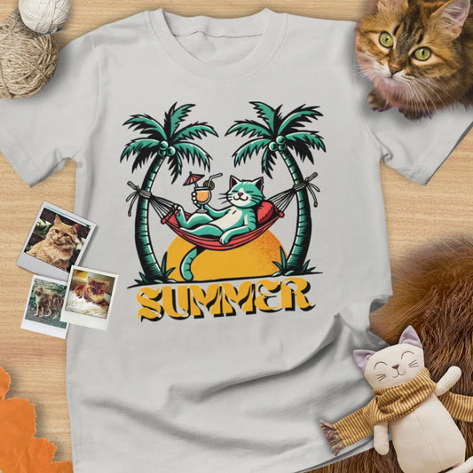 Summer - Unisex Softstyle Tee Cat T-Shirt