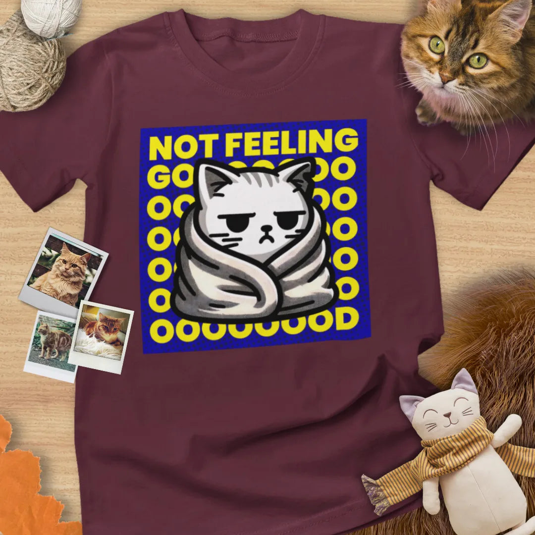 Not Feeling Good - Unisex Softstyle Tee Cat T-Shirt