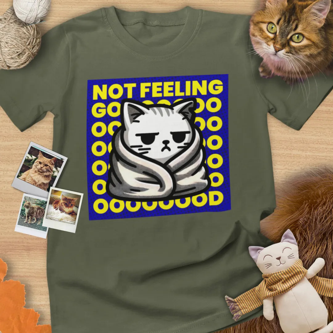 Not Feeling Good - Unisex Softstyle Tee Cat T-Shirt