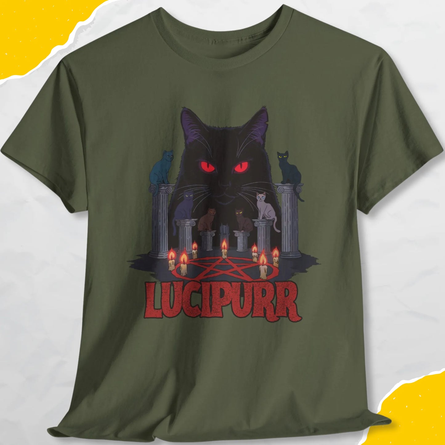 Lucipurr - Unisex Softstyle Tee Cat T-Shirt