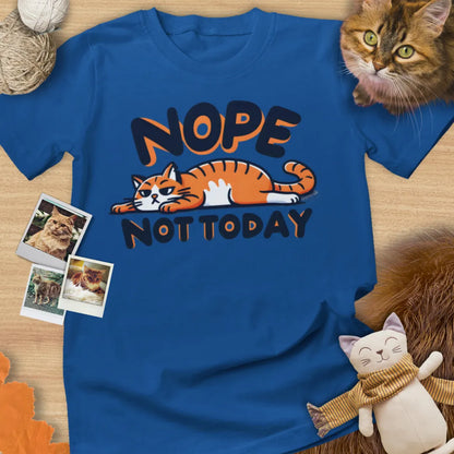 Nope Not Today - Unisex Softstyle Tee Cat T-Shirt