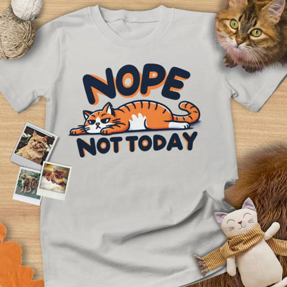 Nope Not Today - Unisex Softstyle Tee Cat T-Shirt