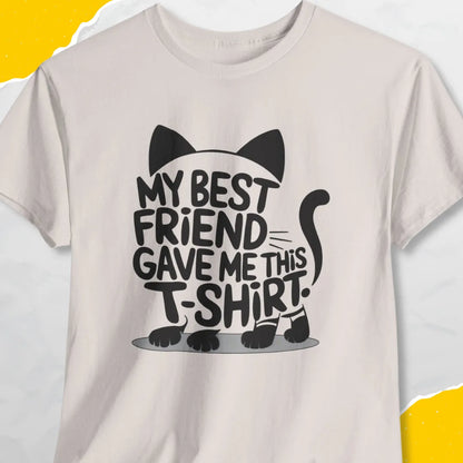 My Best Friend Gave Me This T-shirt - Unisex Softstyle Tee Cat T-Shirt