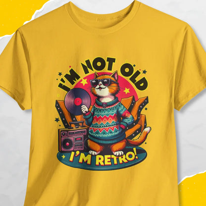 I'm Not Old, I'm Retro - Unisex Softstyle Tee Cat T-Shirt