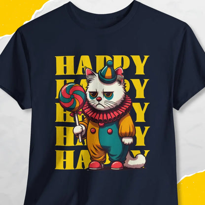 Happy - Unisex Softstyle Tee Cat T-Shirt